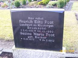 Grab von Gesine Marie Post (geb. Becker) (06.12.1873-14.02.1962 ... - bz111