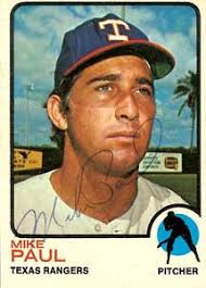 Mike Paul Autograph on a 1973 Topps (#58) - mike_paul_autograph