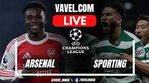 Arsenal vs Sporting LIVE Score Updates in UEFA Champions League Match