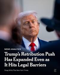 News Analysis: President Trump’s political appointees are harnessing a range of departments, obscure agencies and rarely used powers outside the Justice Department to go after his enemies. https://nyti.ms/48vO55v