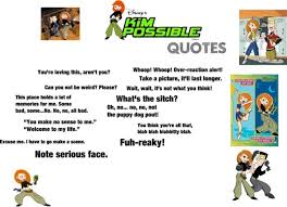 Kim Possible Quotes. QuotesGram via Relatably.com