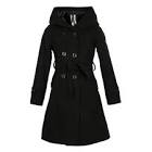 Manteau femme col capuche