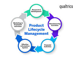 Image of product lifecycle diagram, showing phases like research, planning, development, release, and maintenance