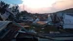 Vaal tornado: white cloud just