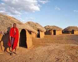 Image of Maasai village