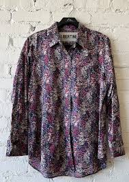 Libertine Gimmie Liberty Dark Floral New Classic Shirt Size Medium — Etc...