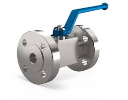 2-way flange ball valve with DIN flange connection - Steel ...