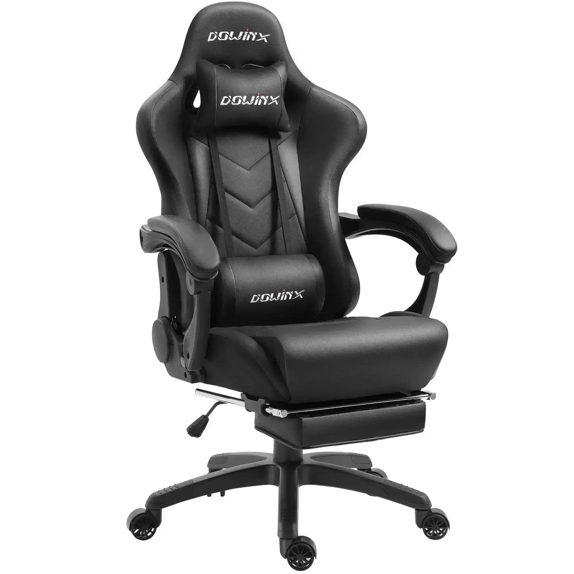 Dowinx LS-6688 Classic PU Leather Gaming Chair, Black