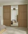 Oak sliding wardrobe