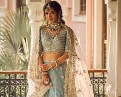 Image of Embroidered lehenga choli