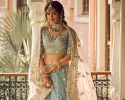 Image of Embroidered lehenga choli