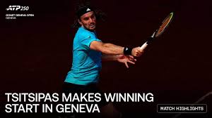 Tsitsipas converts 6th MP in Geneva scare, Wawrinka digs deep