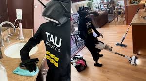 Video shows humanoid robot clean woman's apartment. See how it did