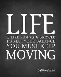 Amazon.com: Life Is Like Riding A Bicycle (Albert Einstein Quote ... via Relatably.com