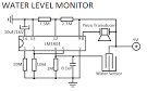 Water tank overflow liquid level sensor alarm