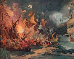 Image of defeat of the Spanish Armada