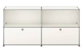 USM Haller sideboard with 2 folding doors – QUICK SHIP | pure white | USM DE_QS_C2 24