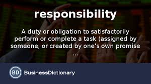Image result for Responsibility