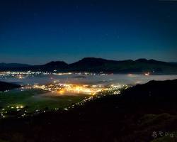 阿蘇山からの夜景の画像