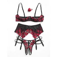 Lovers Unterwäsche Spitze Seductive Frauen Aushöhlen Brust Ultra-dünne Bügel Bh Panty Strumpfband Dessous Set Intime Kleidung 6,99 €* на сайте AliExpress