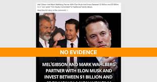 Fact Check: No evidence Musk, Gibson and Wahlberg investing in 'non-woke' studio