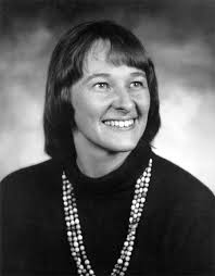 Mary Kay Becker (Democrat) represented a district of western Whatcom County in the House of Representatives. First elected in 1974, she served four terms. - BeckerMK_1975