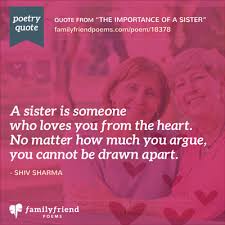 Sister Poems - Poems about Sisters via Relatably.com