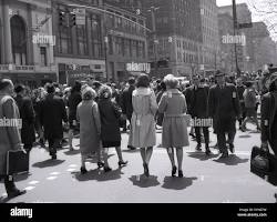 Image of historical New York City street with people walking