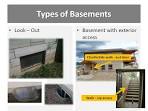 Types of basements