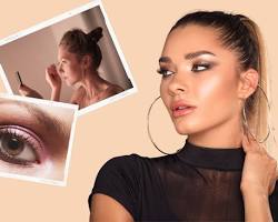 Image of applying a light shadow to the inner corner of the eyelid