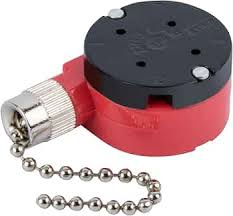 Zing Ear ZE-208s Pull Chain Switch, 3 Gang Control Switch ...