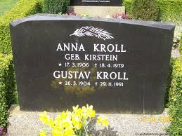 Grab von Gustav Kroll (26.05.1904-29.11.1991), Friedhof Leybuchtpolder