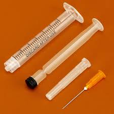 24 Pack Disposable 3ml Syringes with Needle 25G 1”, Sterile ...
