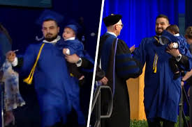 University of Buffalo graduate chased by police during commencement for holding baby