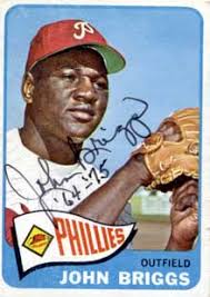 Johnny Briggs Autograph on a 1965 Topps (#163) - john_briggs_autograph