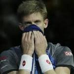 Kevin Anderson's first serve lets