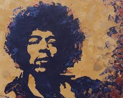 Jimi Hendrix Acrylic Paintings - Jimi Hendrix by David Shannon - jimi-hendrix-david-shannon