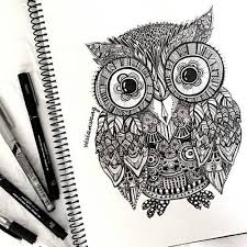Résultat de recherche d'images pour "owl ink drawing"