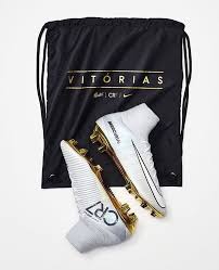 Ronaldo Cleats 2017 Nike Mercurial Cr7 White Gold