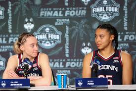 Paige Bueckers addresses relationship with Azzi Fudd at Wings' media day