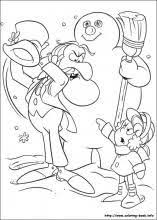 Image result for coloring book snowmen