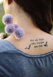 Not all who wander are lost&quot; bird tattoo I&#39;m seriously in love ... via Relatably.com