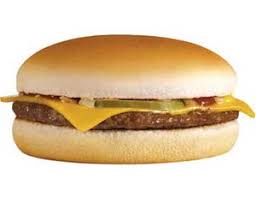 Resultado de imagem para cheeseburger do mcdonalds
