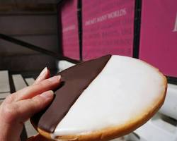 Image of Black & White Cookie Company Cheesecake in NYC