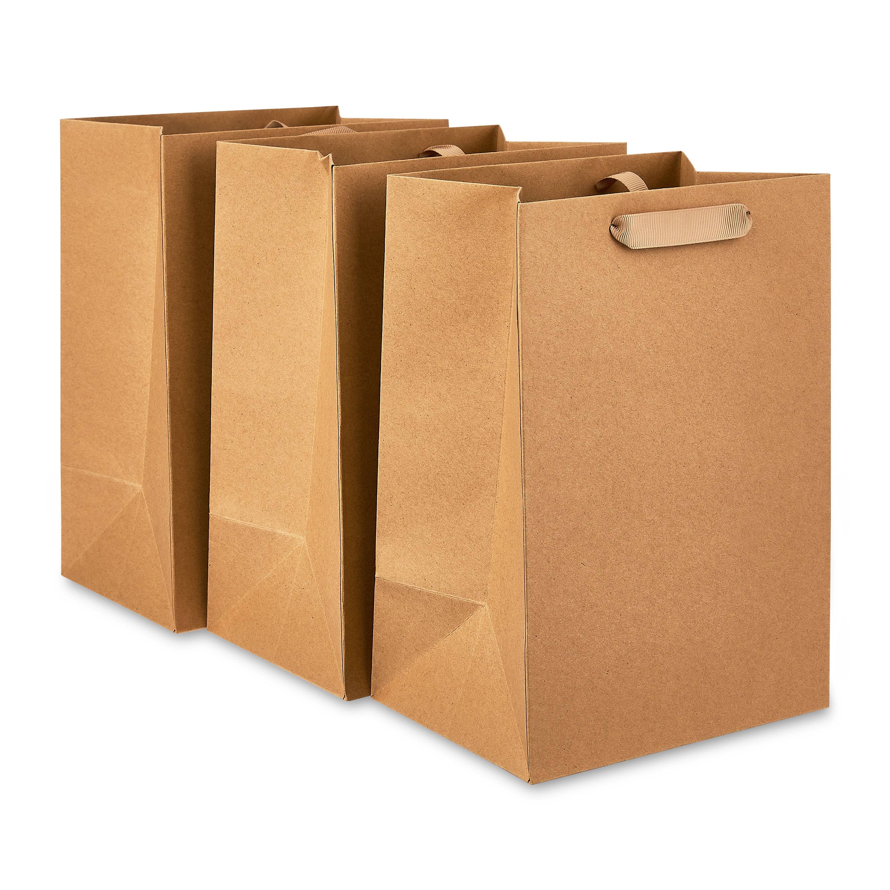 Large Brown Kraft Gift Bags 7" x 10