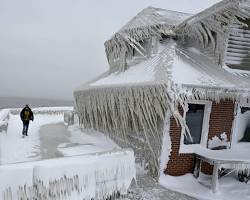 Image of Buffalo, New York covered in snow