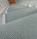 Blue stair runner