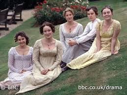 Pride and prejudice; all 5 sisters from left to right.... Lydia ... via Relatably.com