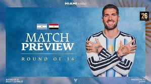 MATCH PREVIEW: Messi and De Paul's Argentina Takes On Egypt in the Round of 16 of the FIFA World Cup 2026