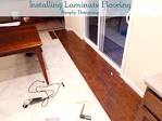 Installing laminate wood flooring